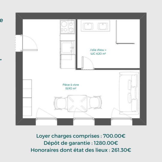  Annonces CULLY : Apartment | LA MULATIERE (69350) | 20 m2 | 760 € 