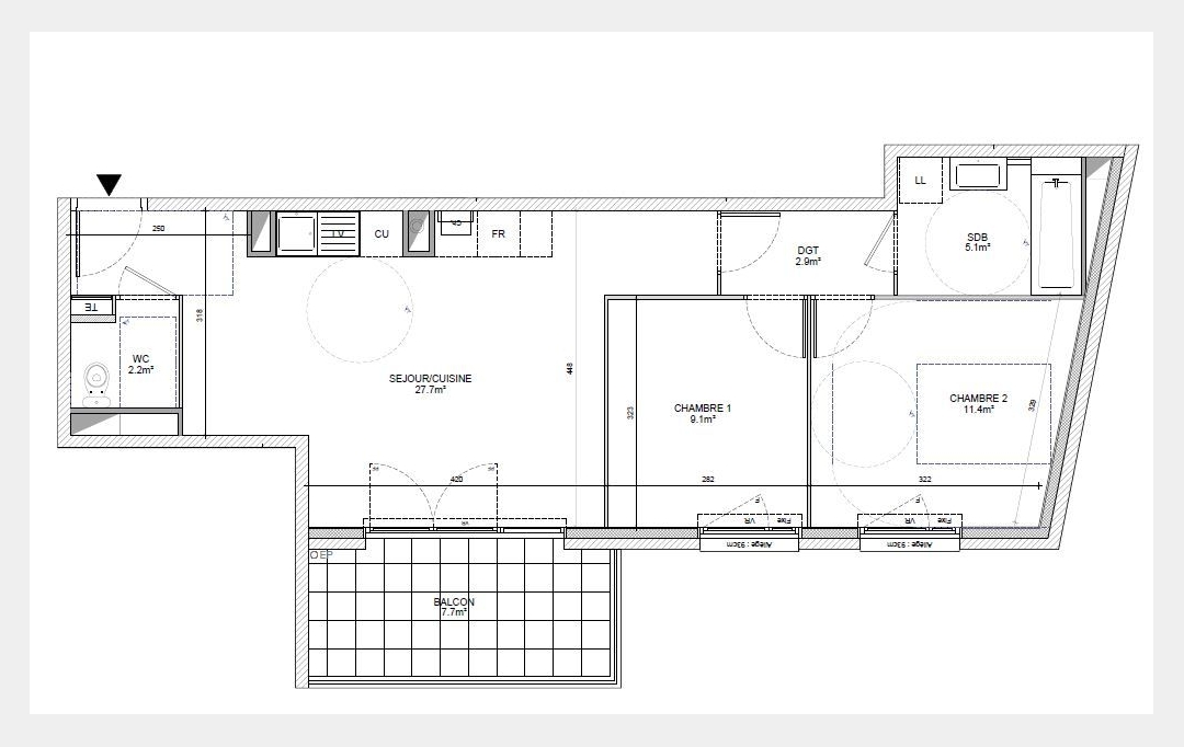 Annonces CULLY : Appartement | ECULLY (69130) | 58 m2 | 309 000 € 